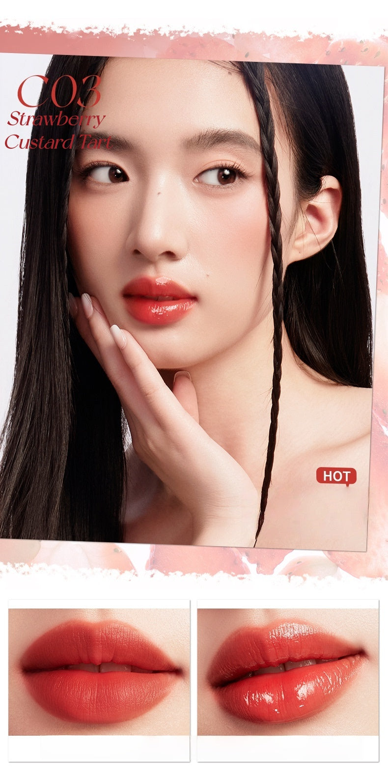 UNNY CLUB Double-head Moist Glossy Lip Glaze T5419