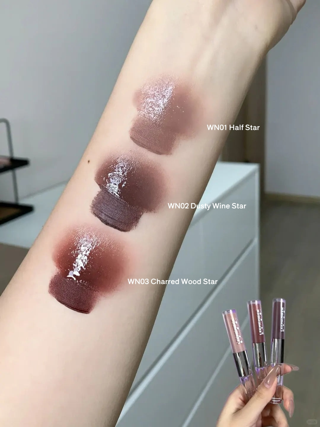 LEEMEMBER Red Wine Collection Matte & Glossy Lip Glaze T5535