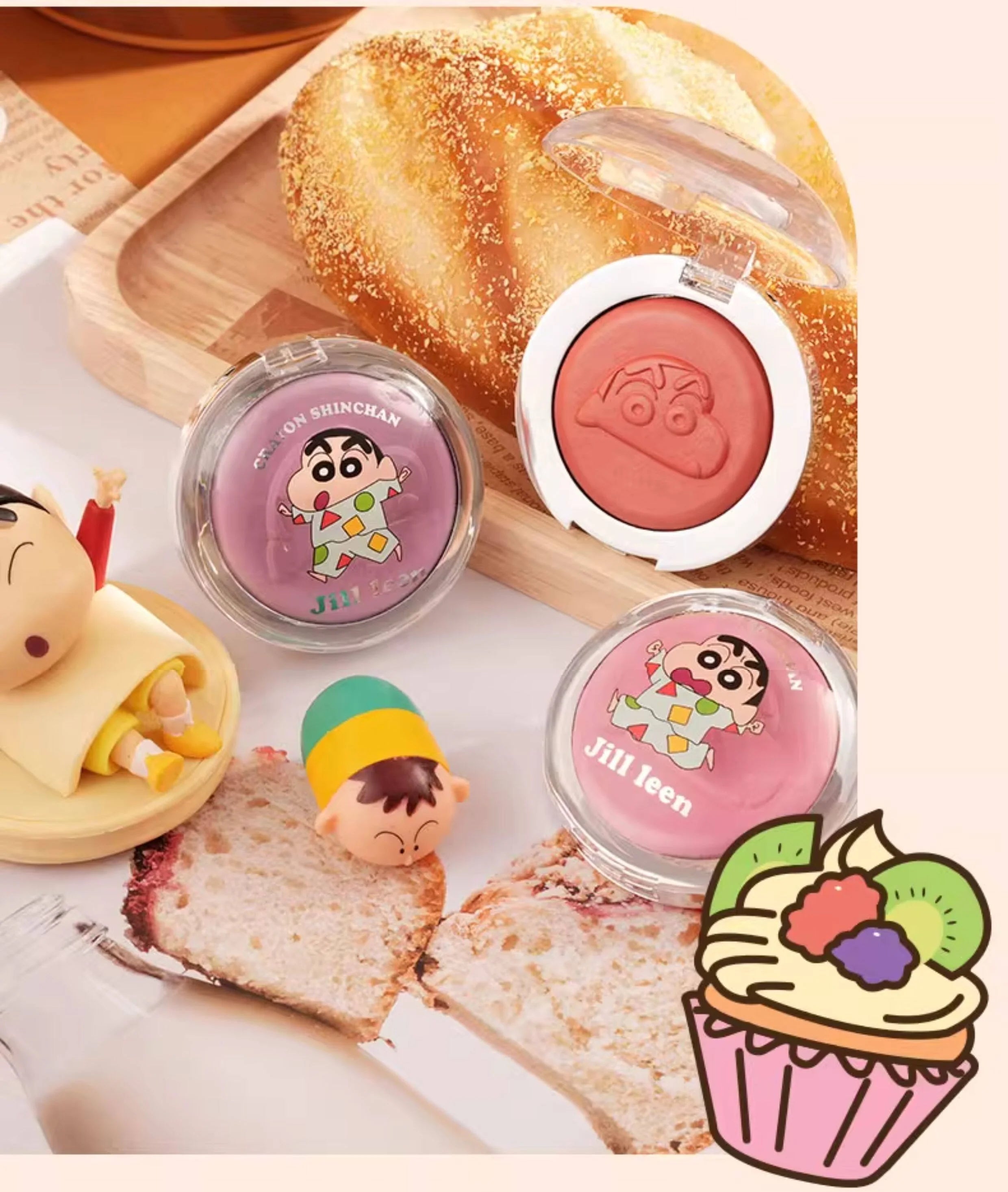 JILL LEEN X Crayon Shin-chan Baking Single-color Blusher T5634