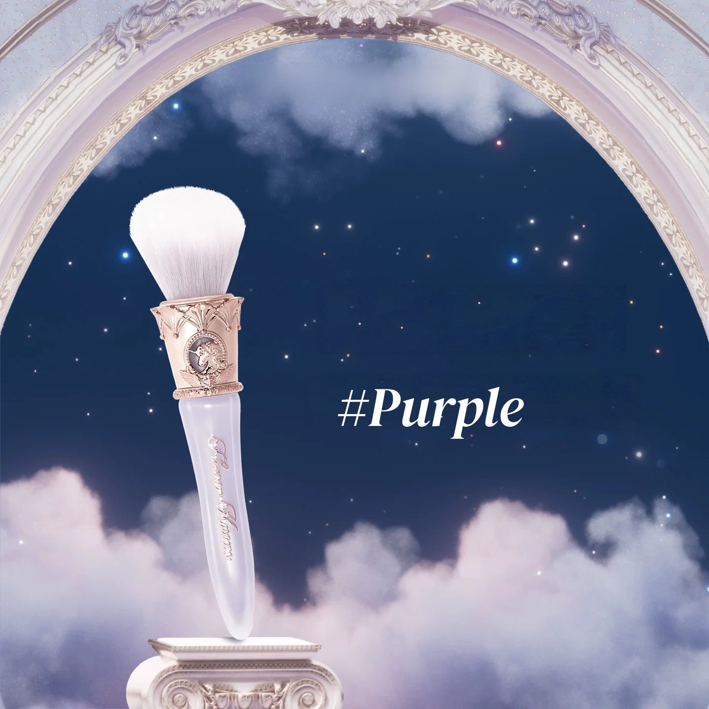 Flower Knows Knight Unicorn Collection Angled Blush Brush T5932