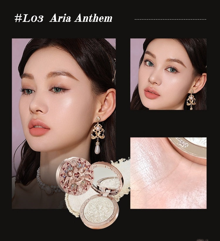 Flower Knows Little Angle Relief Highlighter Makeup Palette T5897