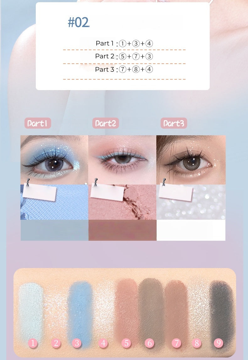 GOGO TALES Magnetic Sliding Cover Smoky Eyeshadow Palette T5234