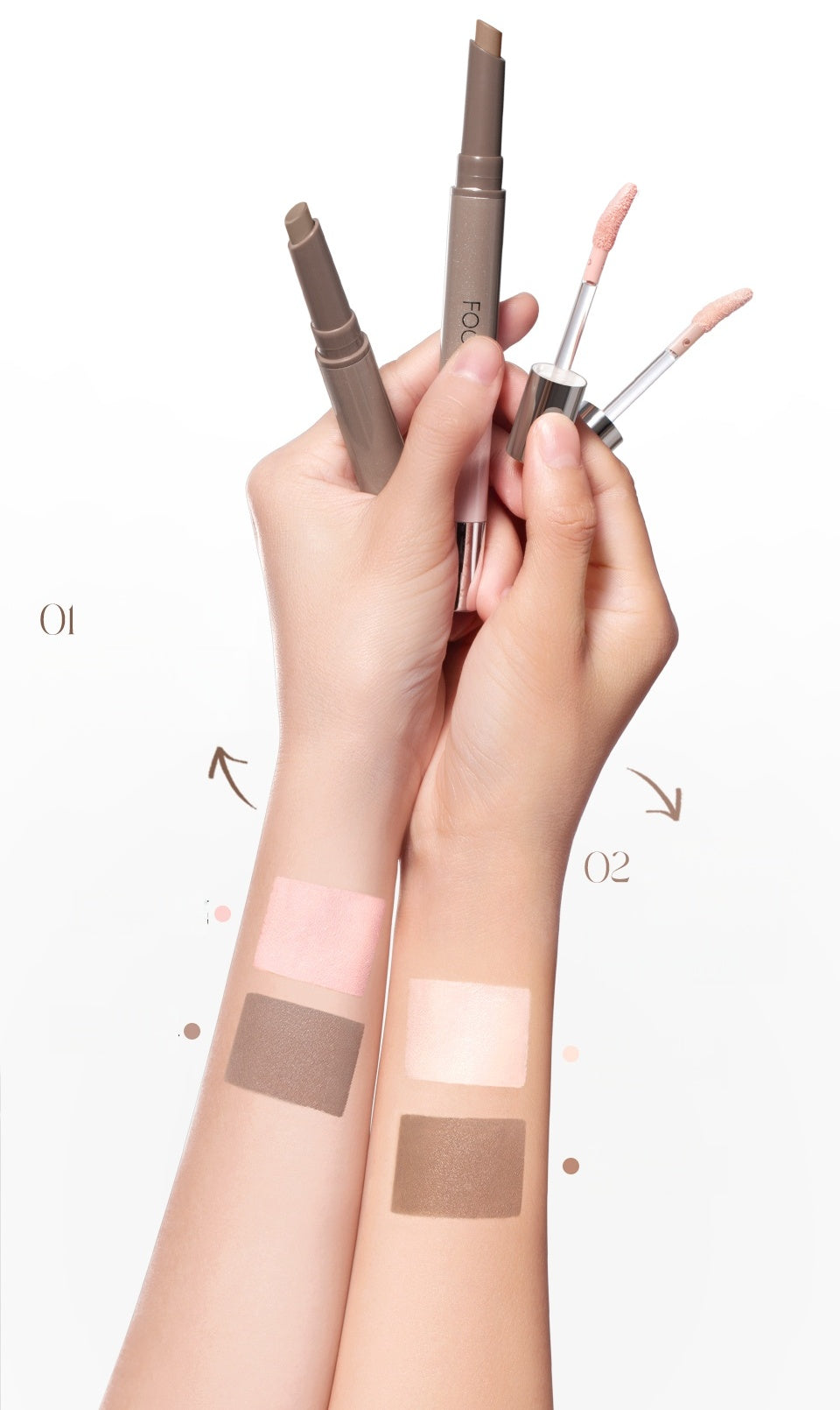 FOCALLURE Waterproof Double-head Contour & Highlighter Pen T5354