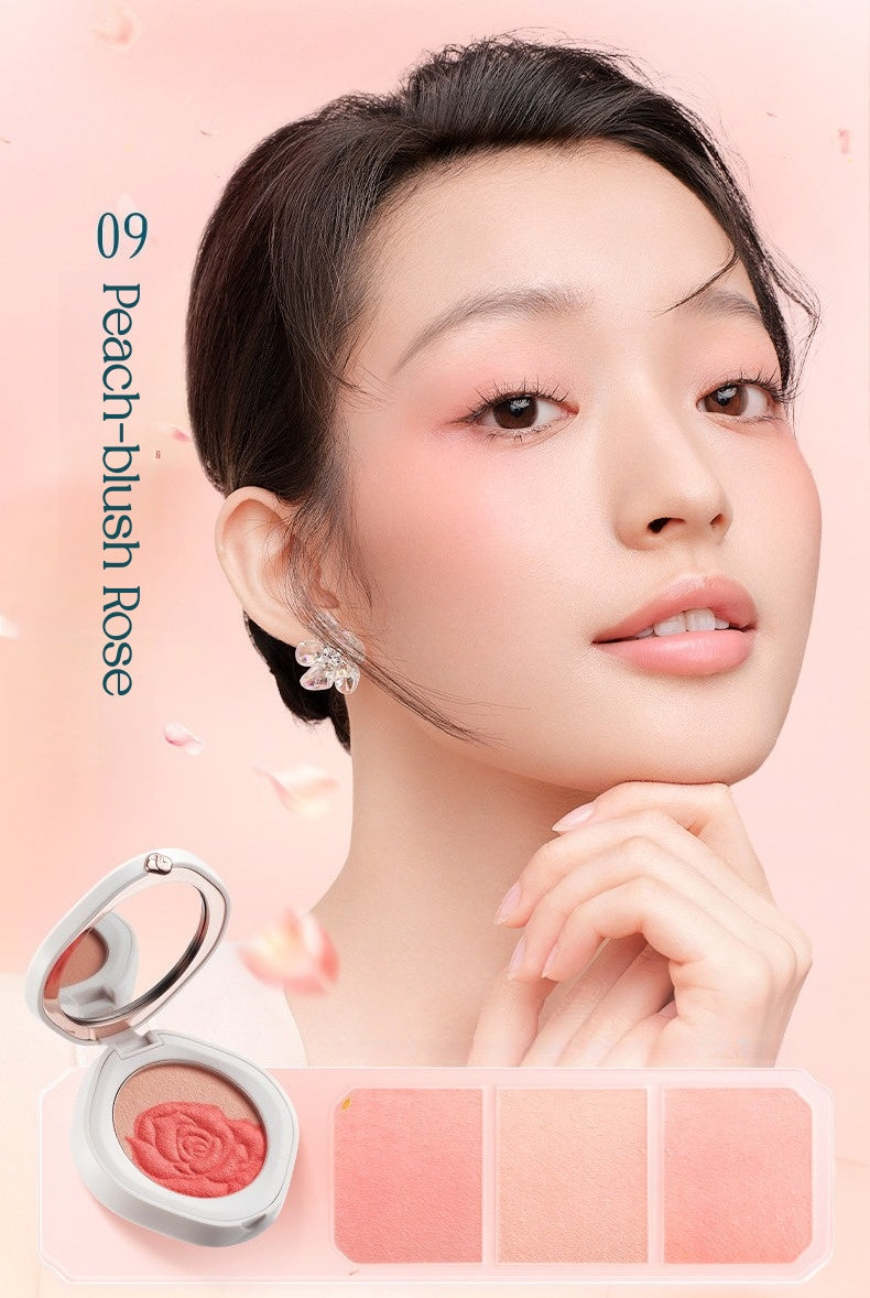 Florasis Flower Essence Moist 2-color Makeup Blusher T5488