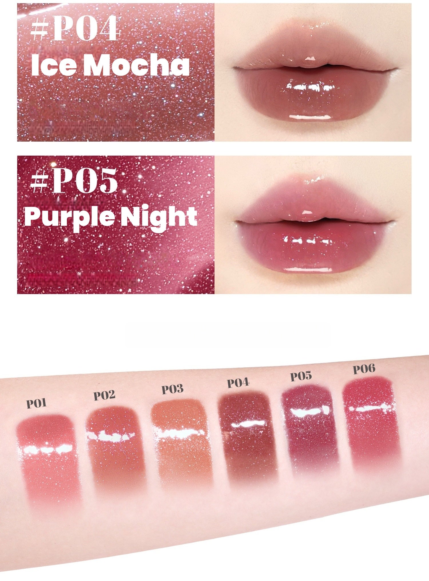 NEIYOU Glossy Mirror Long-wear Lip Gloss T5826