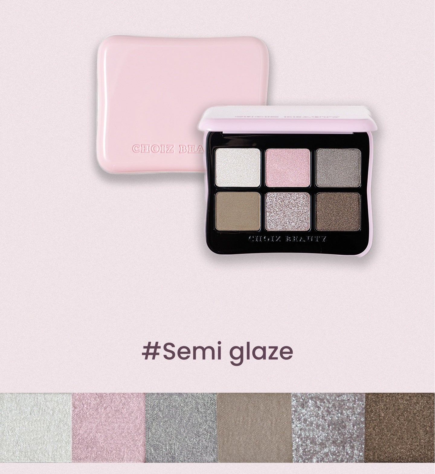 CHOIZ BEAUTY 4-color Gem Collection Liquid Powder Eyeshadow Palette T5788