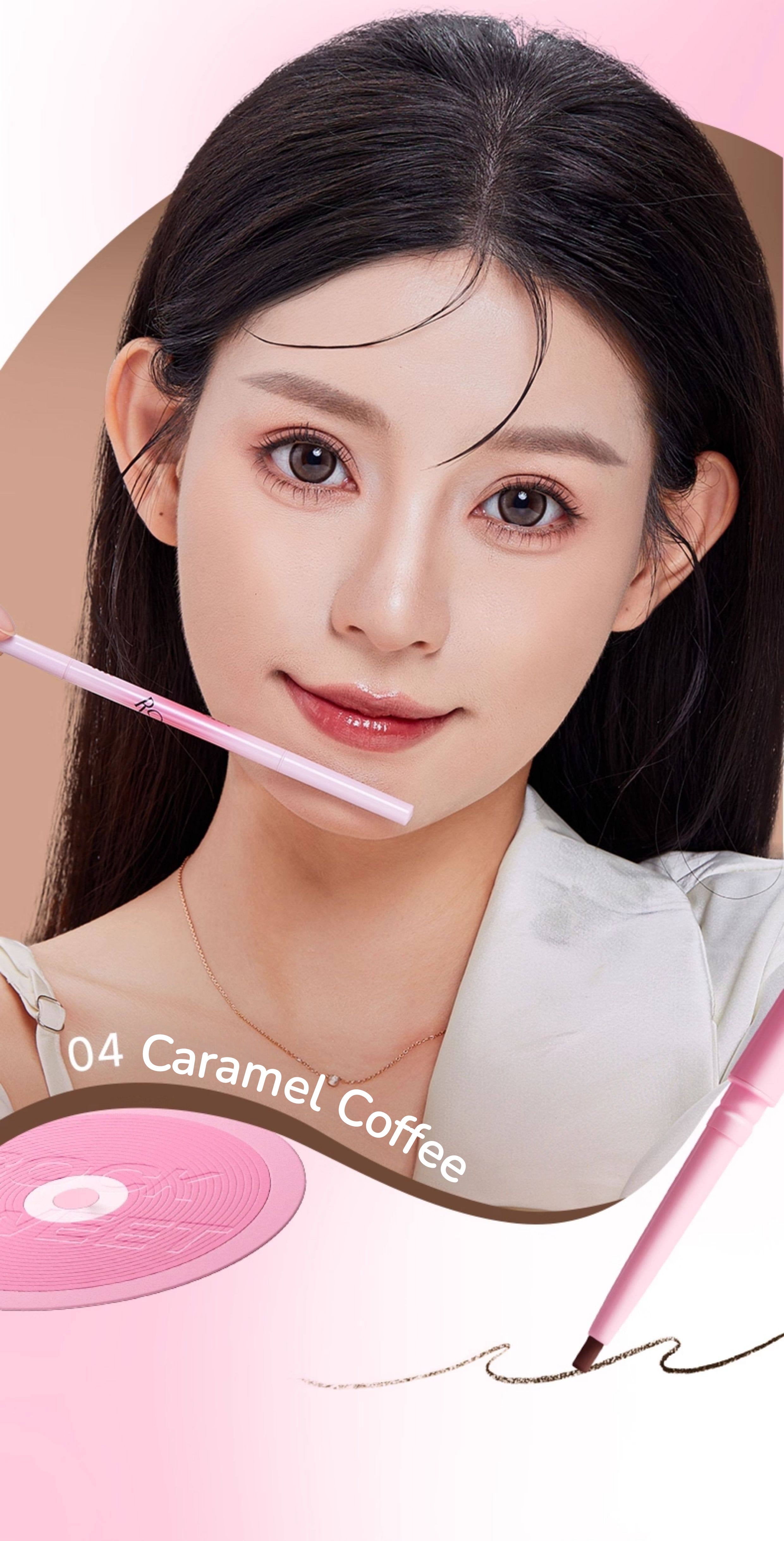 ROCK SWEET Waterproof Smooth Double-head Eyebrow Pen T5547