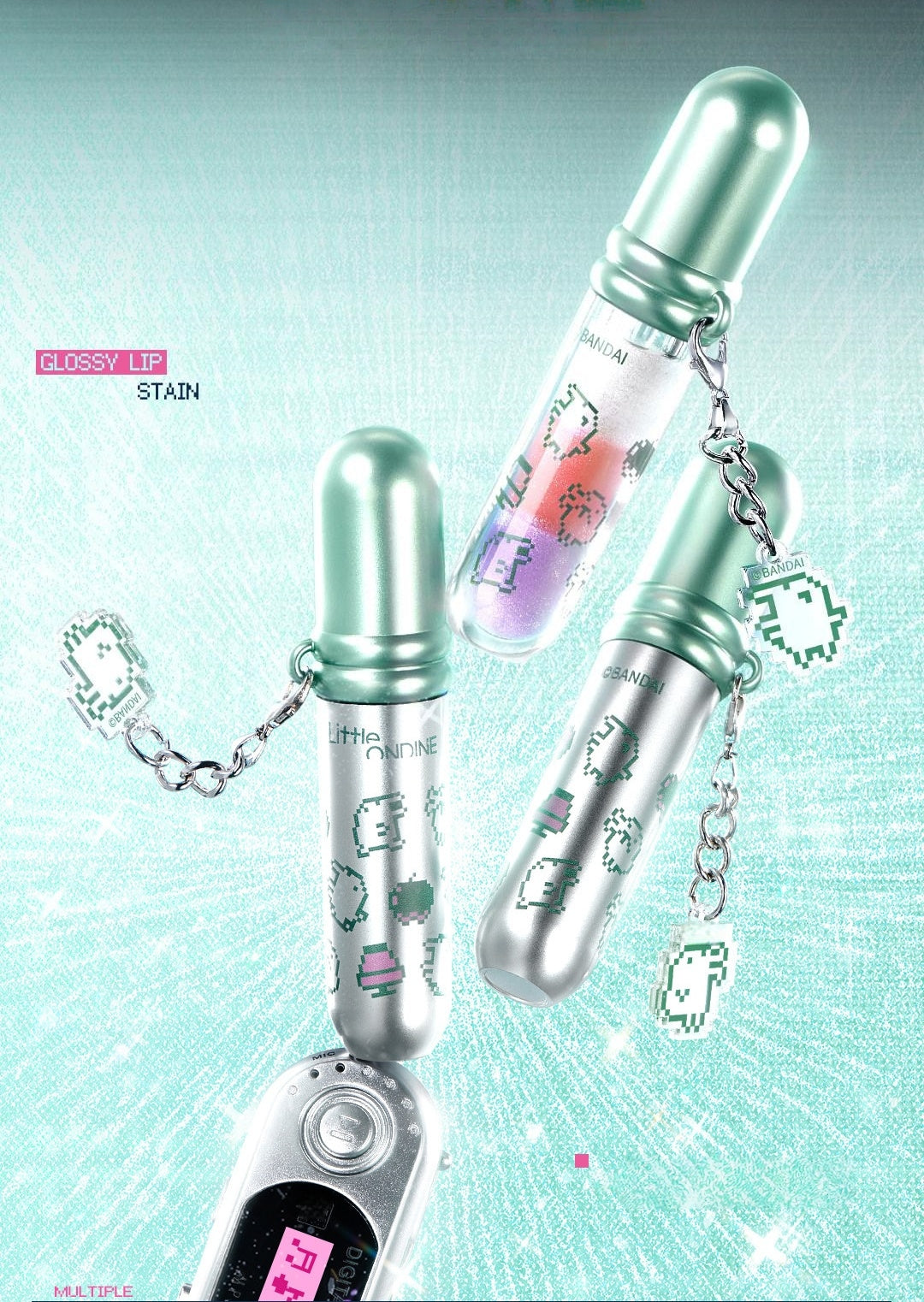 Little Ondine x Tamagotchi Collection Mirror Lip Glaze T5910