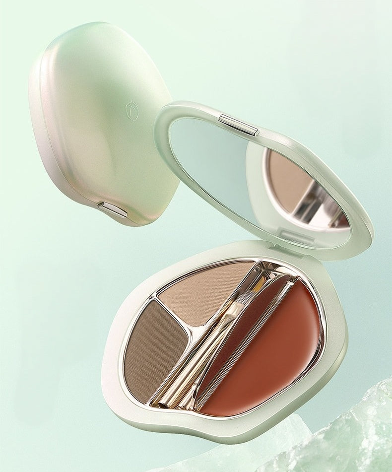 TIMAGE Portable Eyebrow Powder & Lipstick Makeup Palette T6055