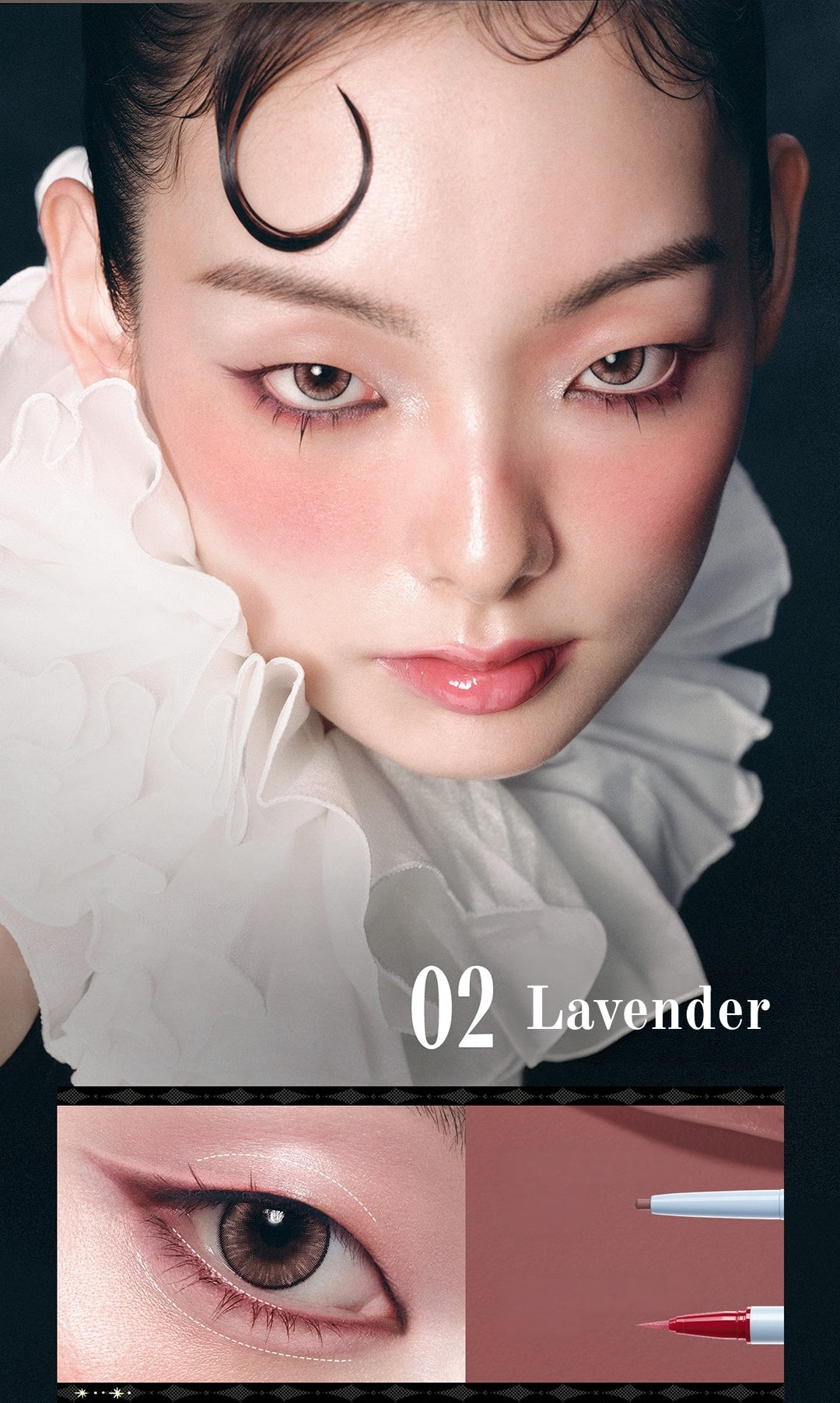 LITTLE ONDINE X Witch's Trick Collection Scepter Double-head Eyeliner T6042