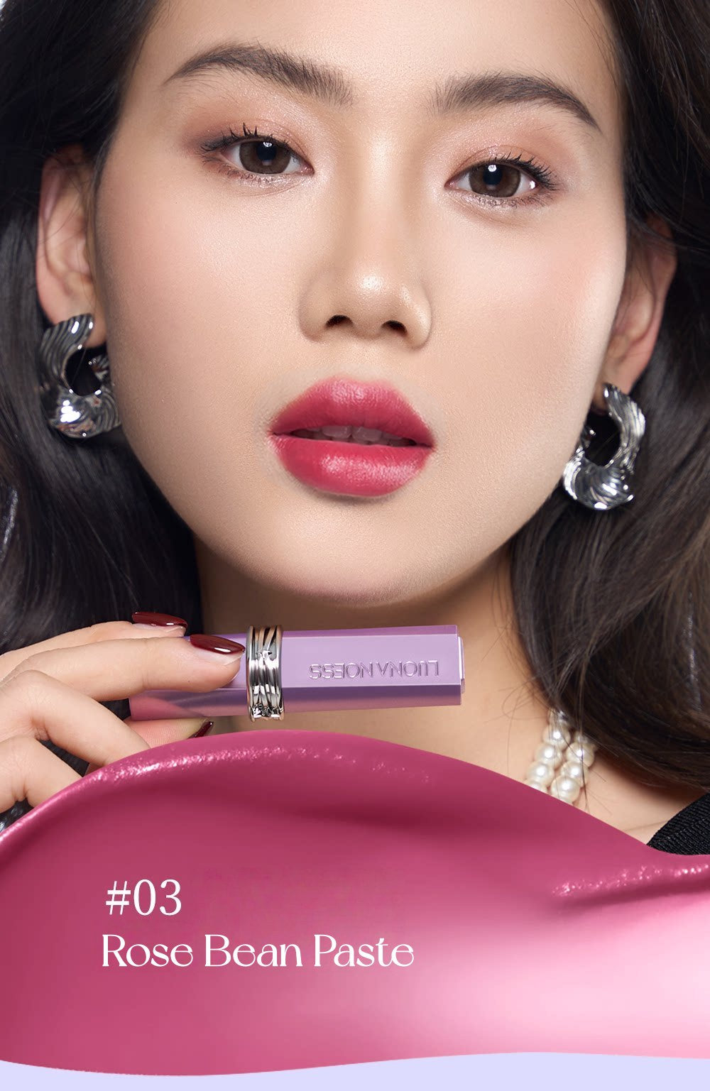 LUONA NOESS Black Magic Collection Moist Glossy Lipstick T5501