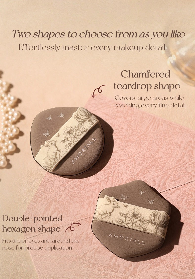AMORTALS Garden Collection Makeup Powder Puff Set 2.0 T5740