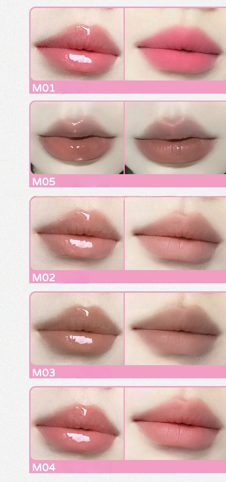 JILL LEEN Long-wear Matte & Glossy Double-head Lip Glaze T5618