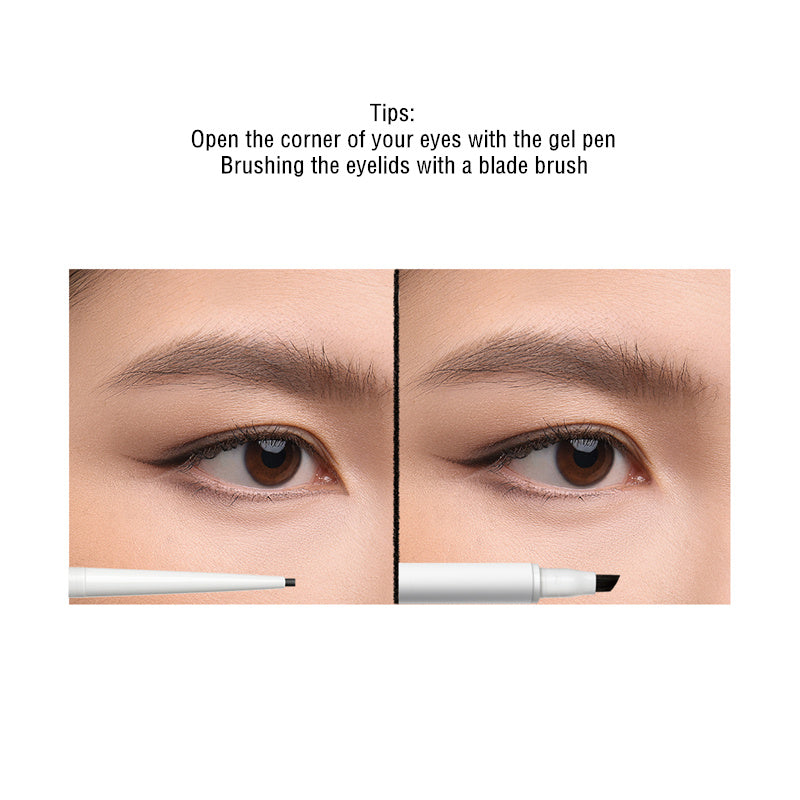 LITTLE ONDINE Waterproof Double-ended Gel Eyeliner Pen T3807