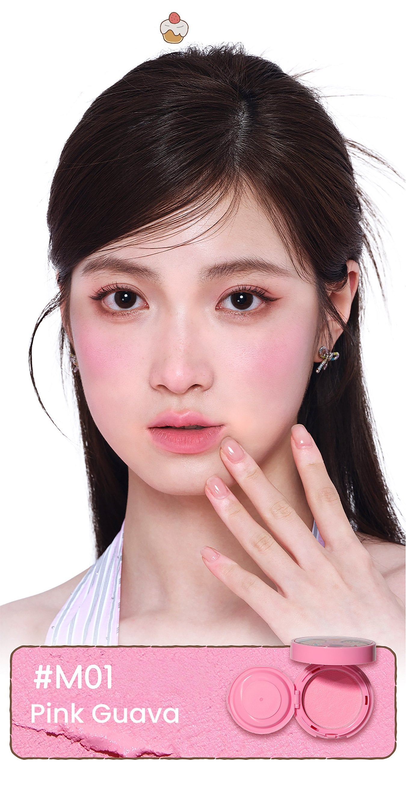 VEECCI X Chibi Maruko-chan Glossy & Matte Air Cushion Blusher T5519