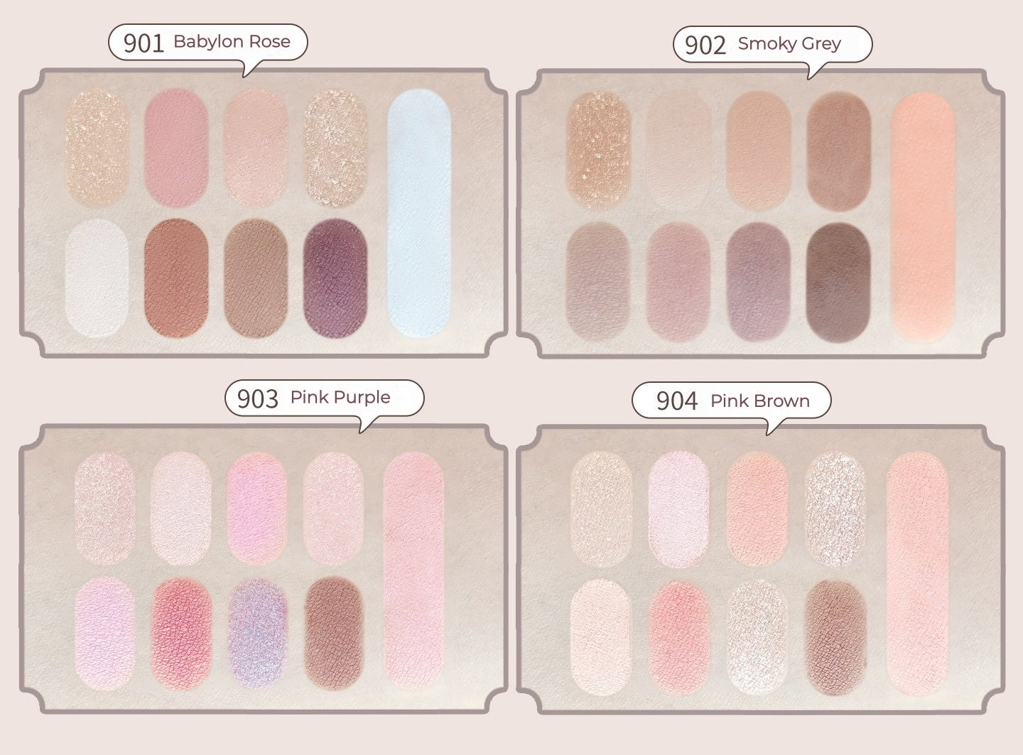 JILL LEEN Little Bear 9-color Eyeshadow Makeup Palette T5616