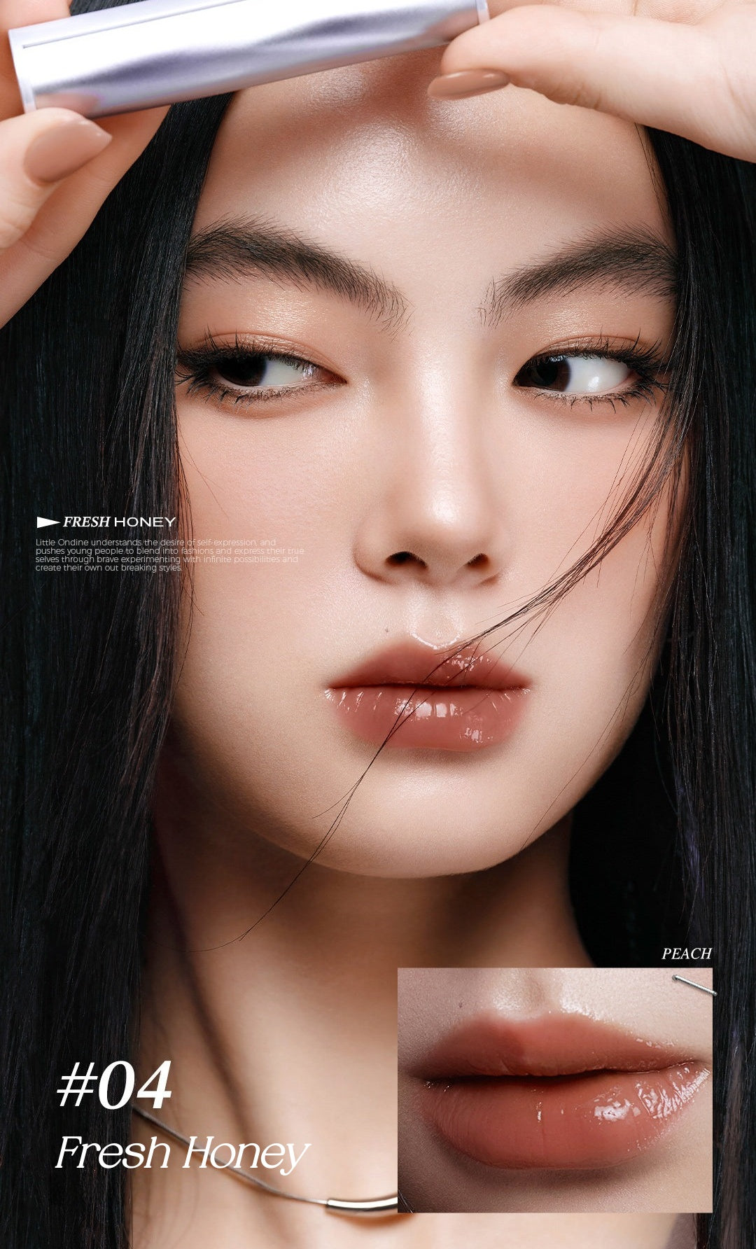 LITTLE ONDINE 90% Essence Lumi-hydra Moist Nourish Glossy Lipstick T5538