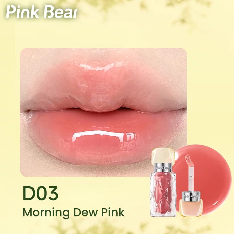 Pink Bear Sunshine Orchard Collection Moist Glossy Essence Lip Dew T5928
