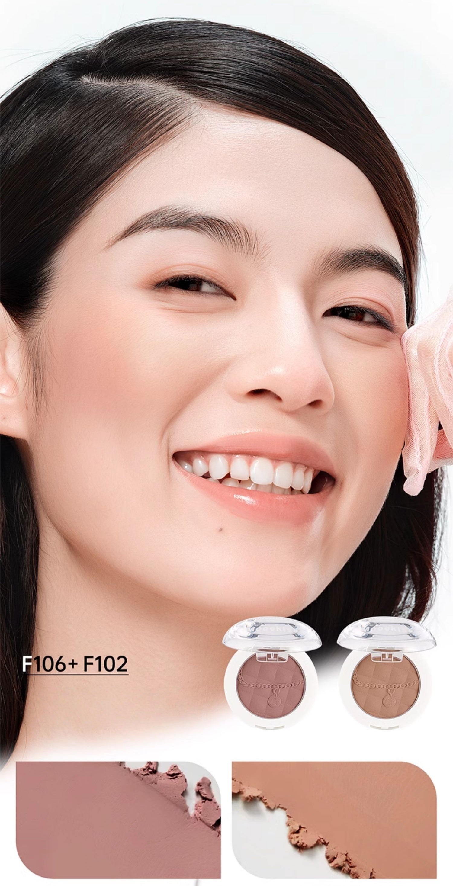 MOOEKISS Mono Matte Makeup Blusher Powder T4695