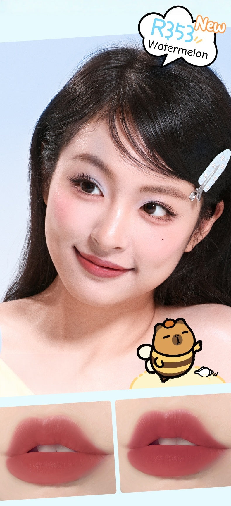 Colorkey X Orange Capybara Long-wear Lip Glaze Gift Box T4711