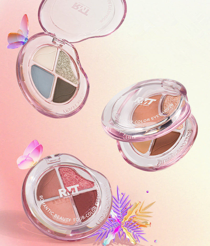 ROMANTIC BEAUTY Pink Bubble 4 Color Eyeshadow Palette T3881