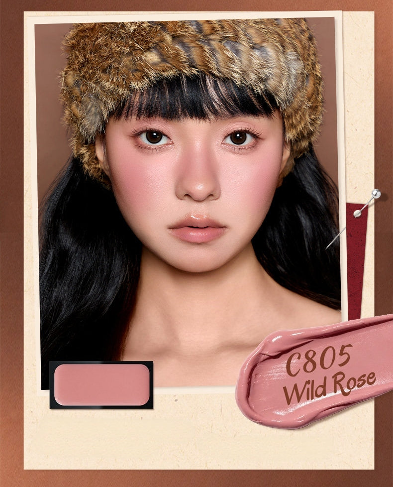 QianYan Cocoa Manor Tales Collection Silky Blusher Cream T6061