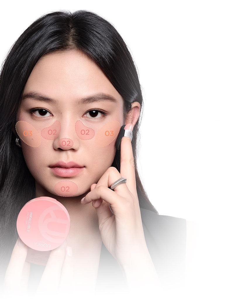 L'Oréal Moist Radiant Air Cushion Blusher T6029