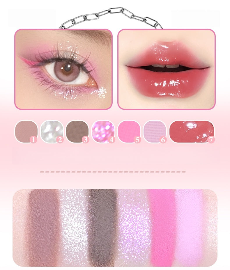 GOGO TALES Hearts 2 Hearts 6-color Eyeshadow & Lip Gloss Set T5236