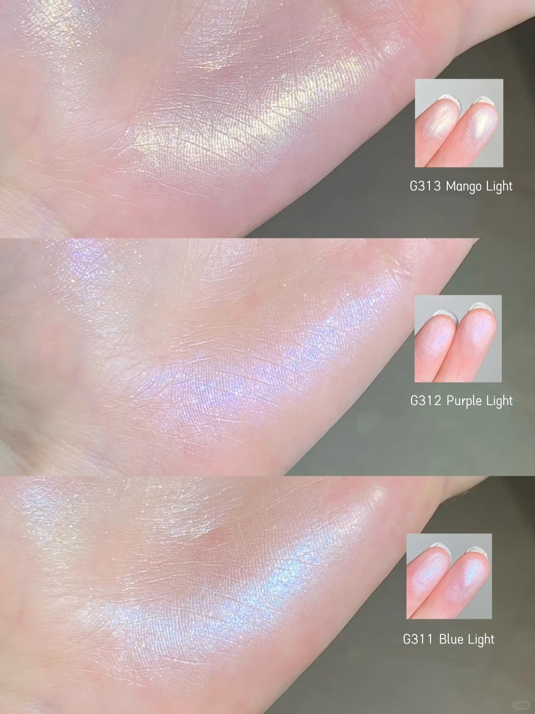 Joocyee Aura Glaze Collection Blusher & Highlighter & Lip Gloss T4916