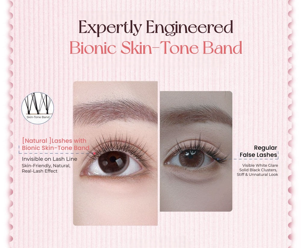 MR.WISH X Fluffy Lili Short Natural Glue-free False Eyelashes T5651