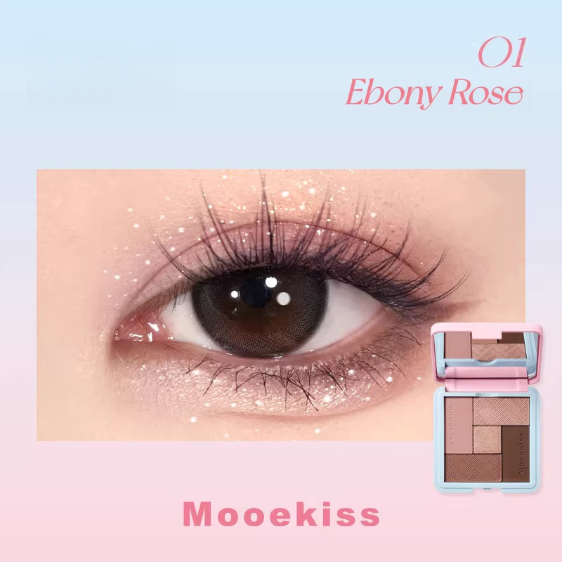 MOOEKISS Pink Blue Collectio 5-color Eyeshadow Palette T5672