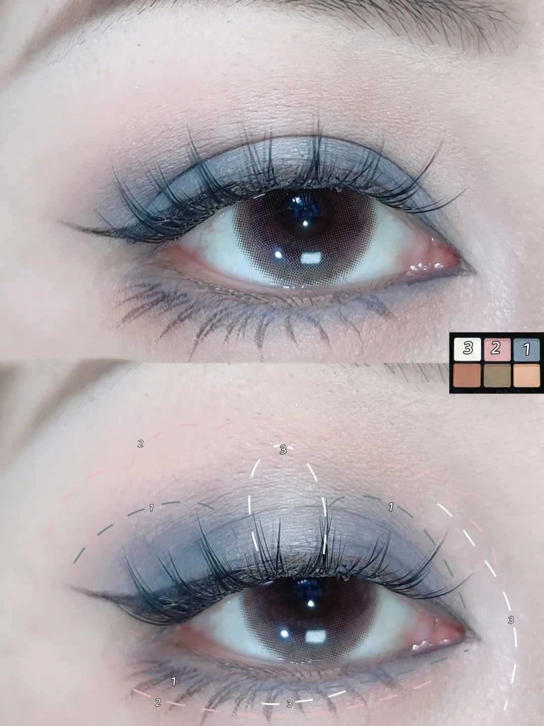 CHOIZ BEAUTY 6-color Five Grains Eyeshadow Makeup Palette T5731