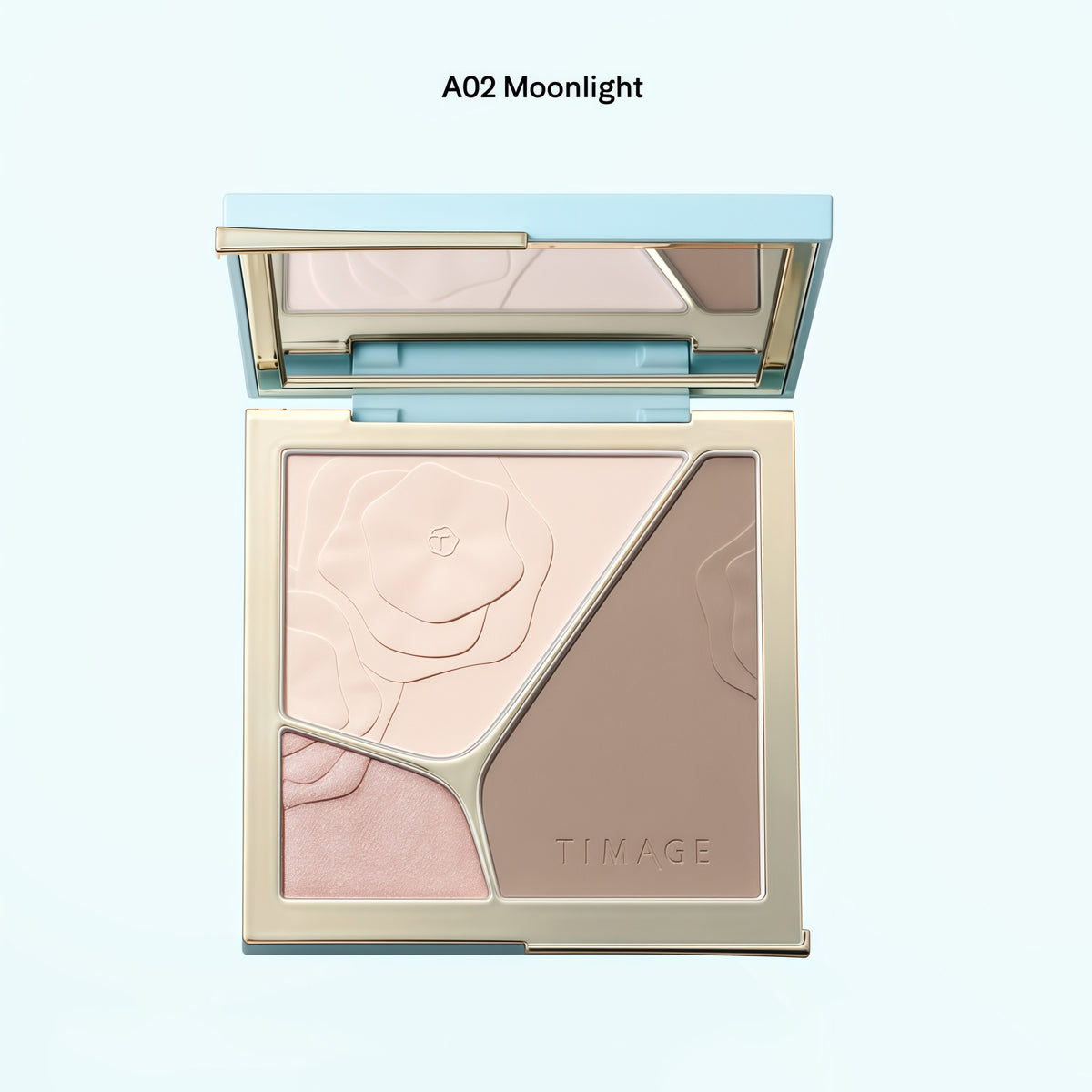 TIMAGE 3-color Highlighter & Contour Makeup Palette T6047