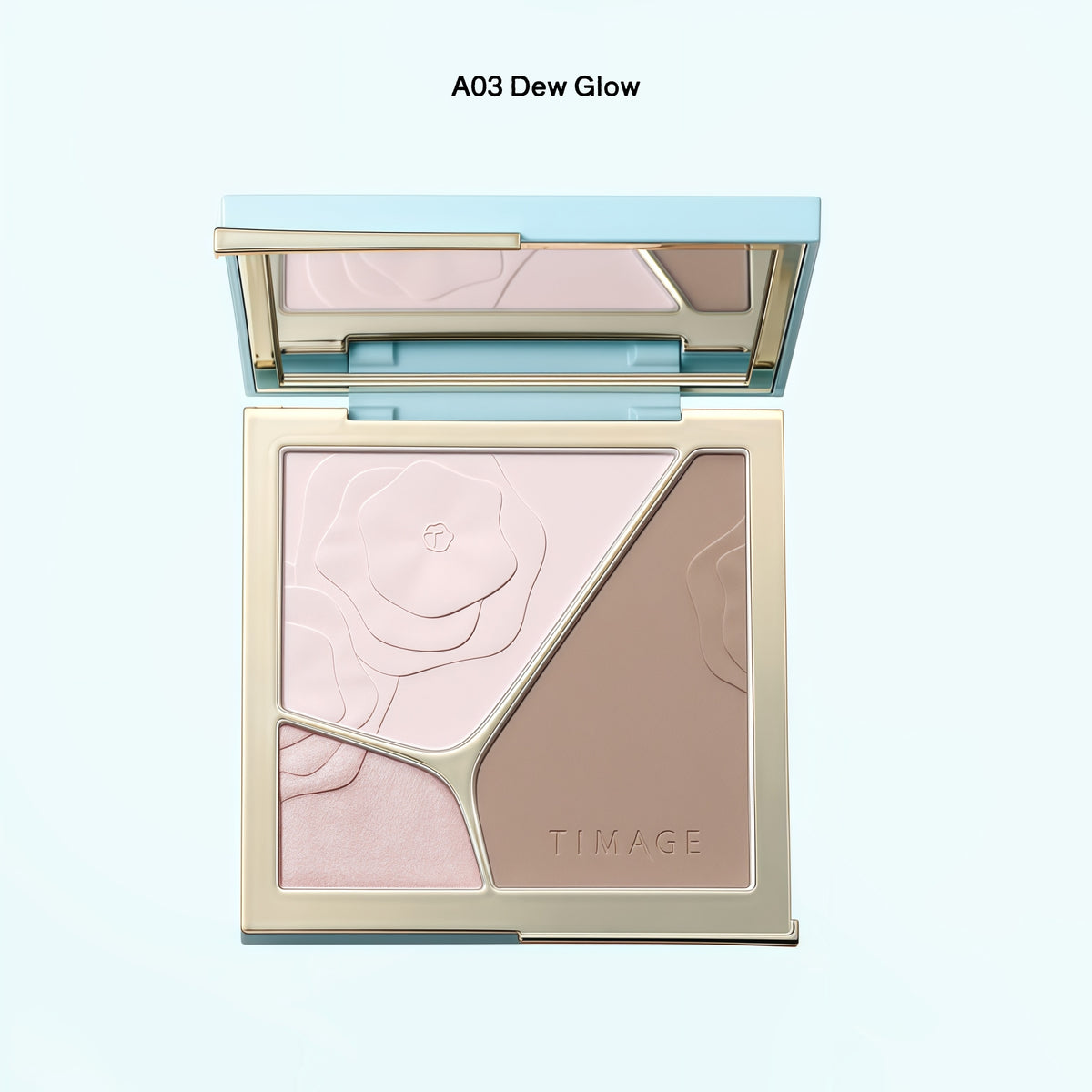 TIMAGE 3-color Highlighter & Contour Makeup Palette T6047