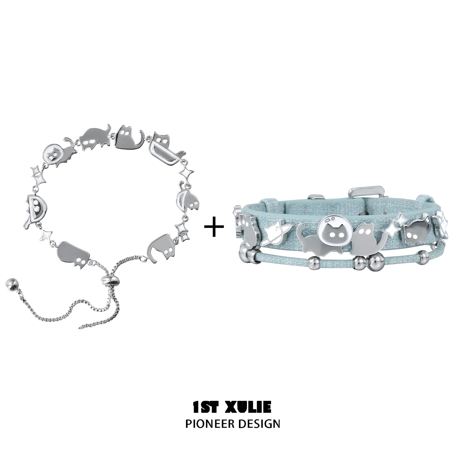 1STXULIE Cat In Night Collection Niche Gothic Bracelet T4698