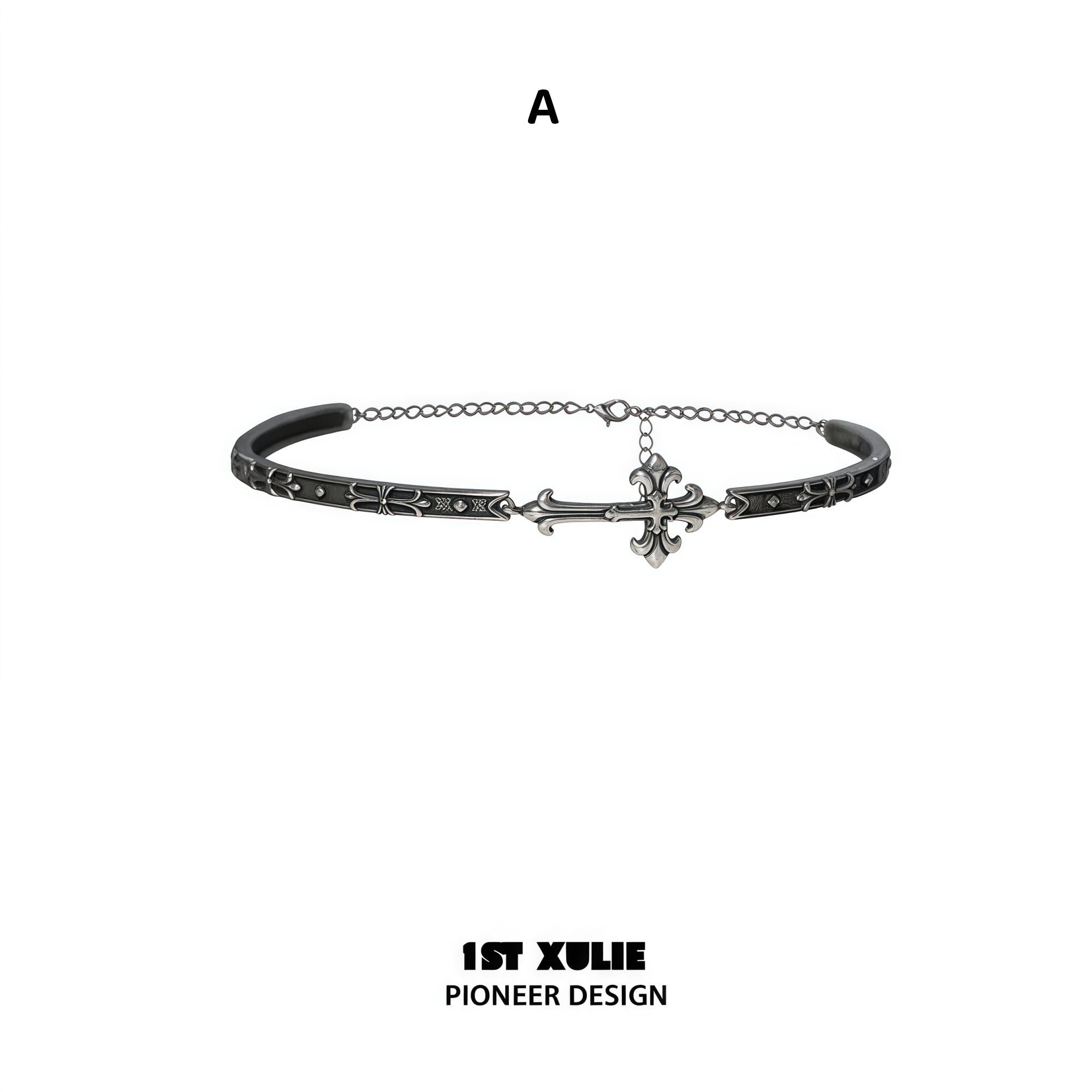 1STXULIE Superior Niche Iris Collection Gothic Choker Necklace T5872