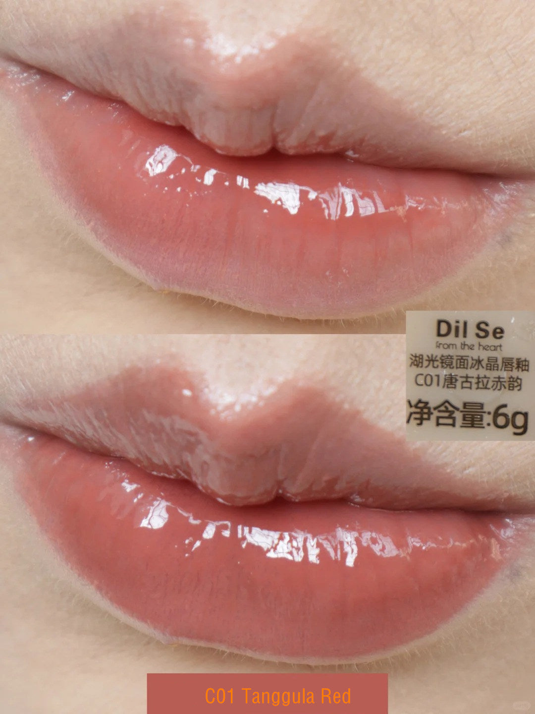 DilSefromtheheart Essence Moisturizing Mirror Lip Glaze T4326