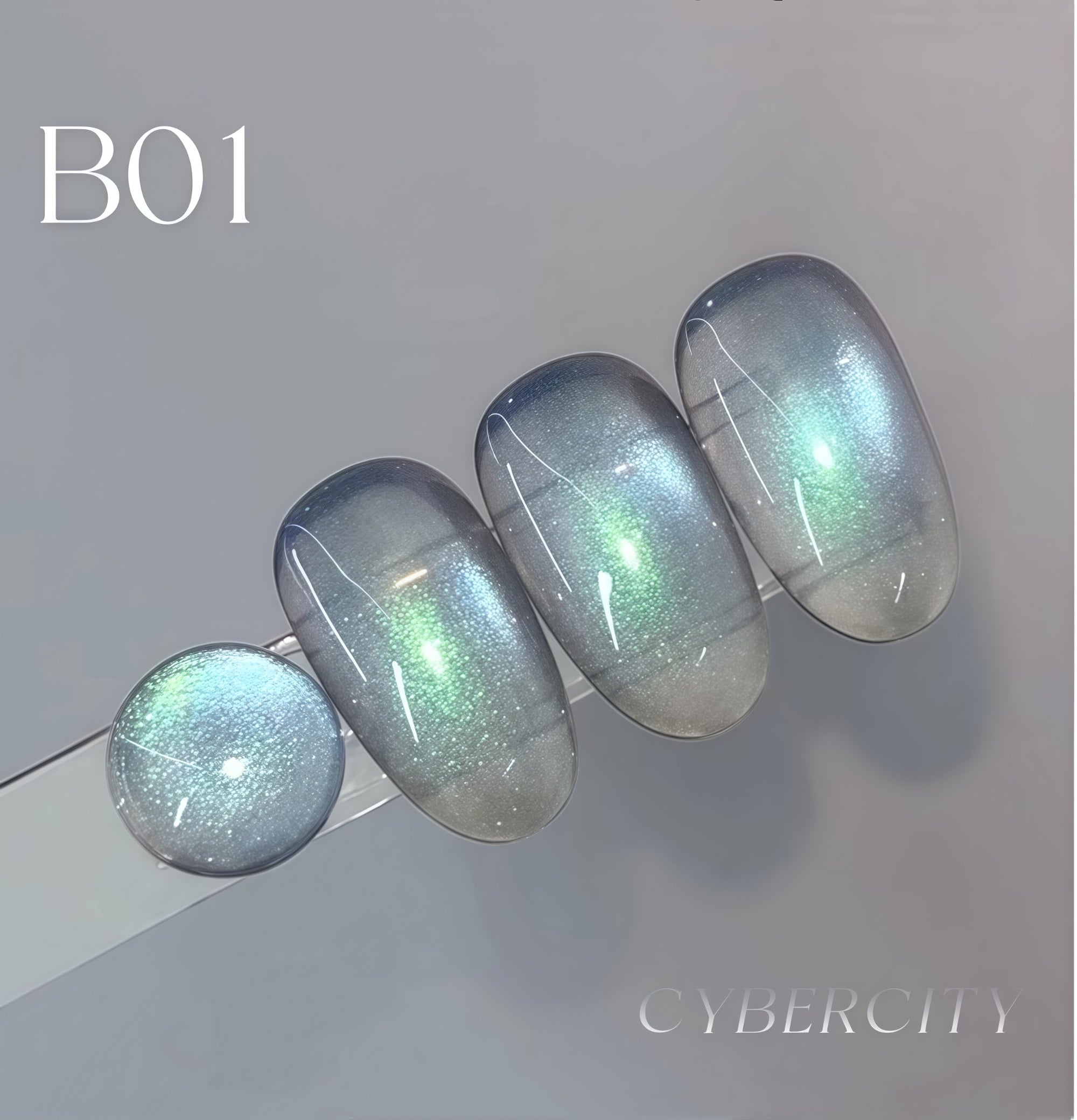 DANZHIHE 12g Cyber City Aurora Cat Eye Gel Polish T4843