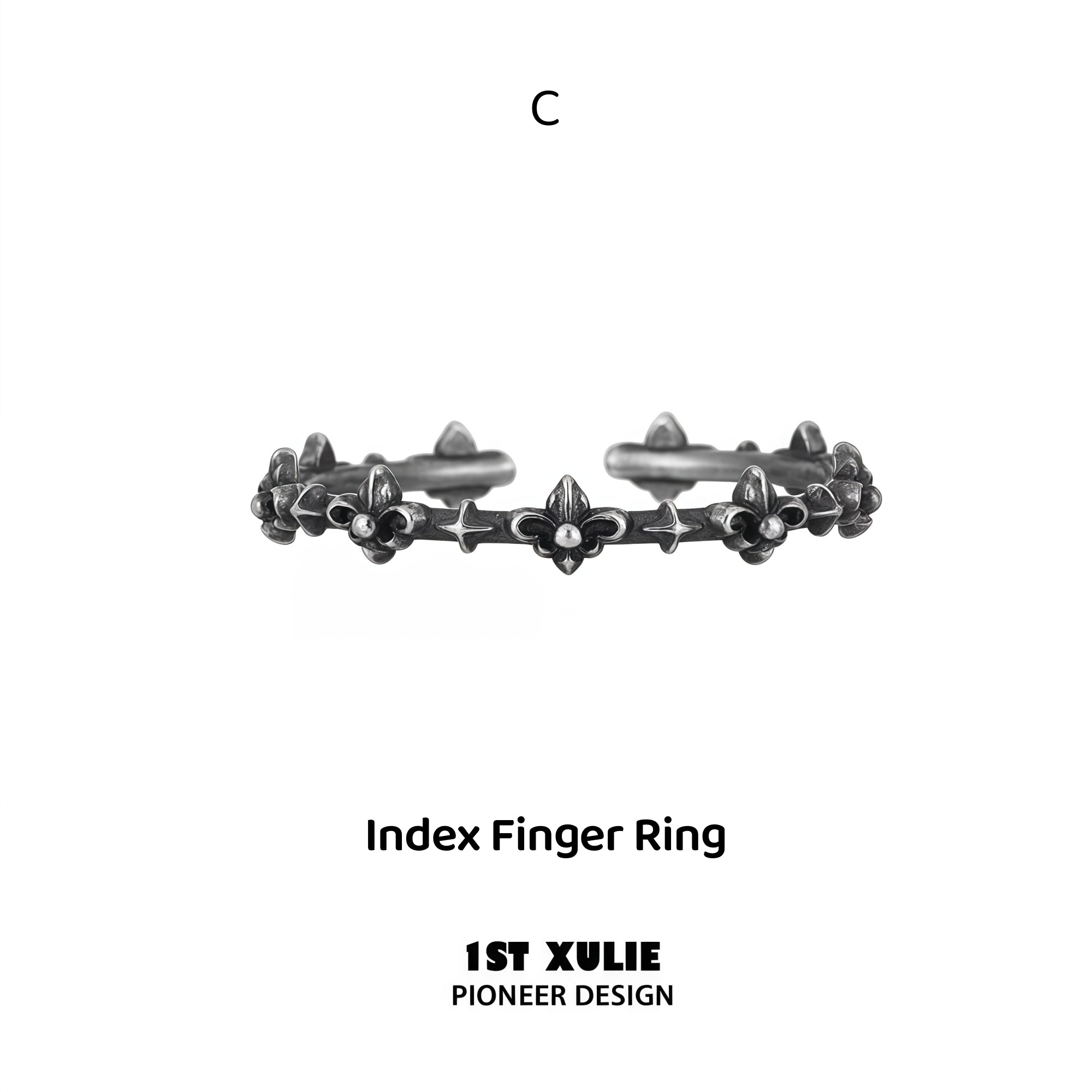 1STXULIE Superior Niche Iris Collection Vintage Ring T5871