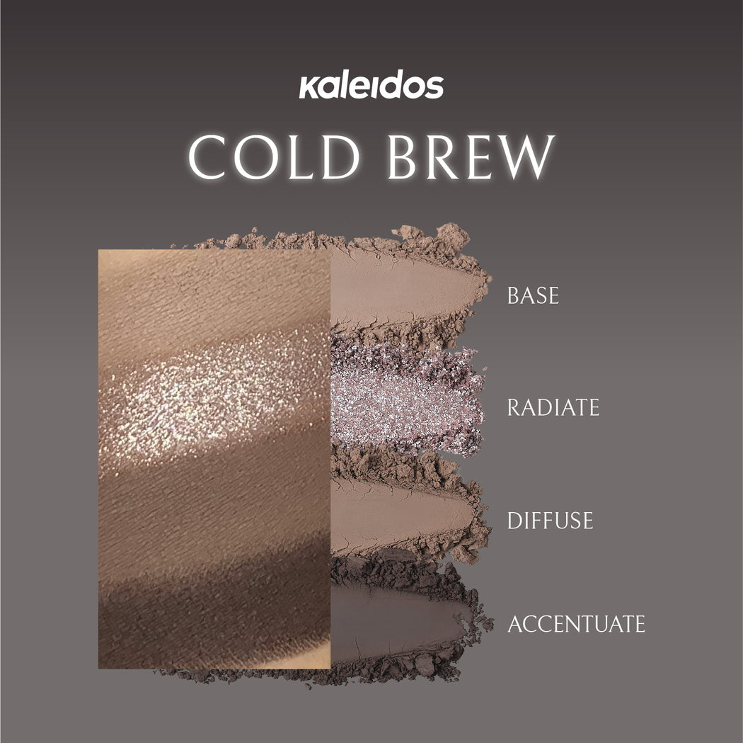 KALEIDOS 4-Color Diamond Shimmer & Matte Eyeshadow Palette T3528
