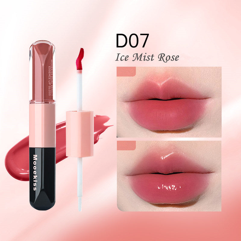 MOOEKISS Double-Head Essence Matte & Mirror Lip Glaze T4377