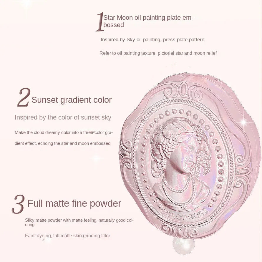 COLORROSE Oil Painting Series Relief Gradient Blusher & Highlightr & Contour T3668