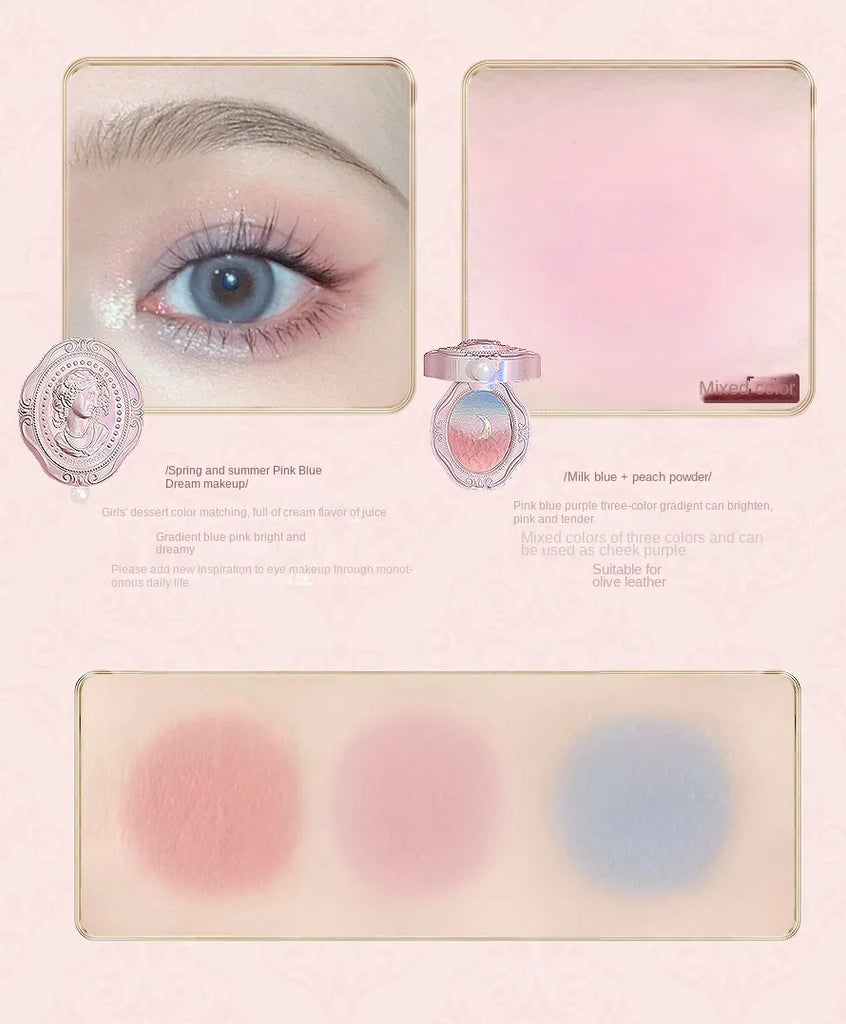 COLORROSE Oil Painting Series Relief Gradient Blusher & Highlightr & Contour T3668