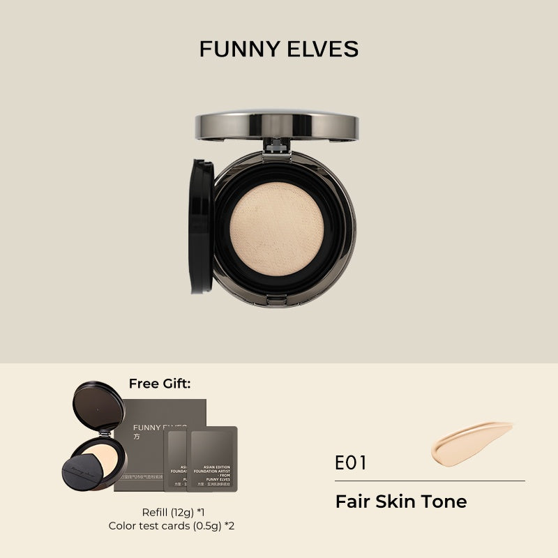Funny Elves Long-wear Concealer Air Cushion Foundation T4830