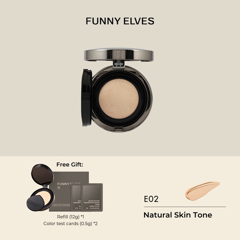 Funny Elves Long-wear Concealer Air Cushion Foundation T4830