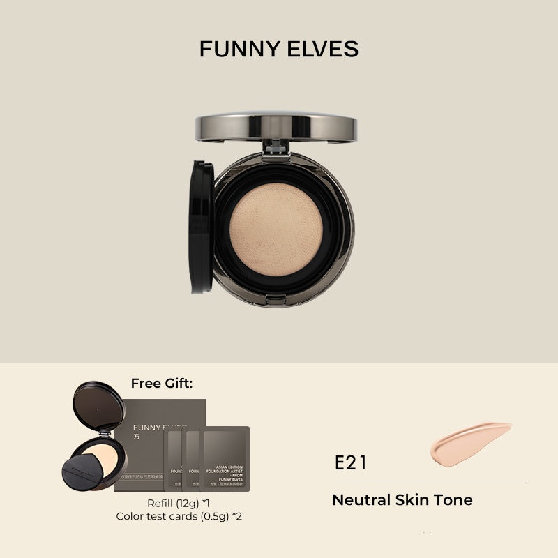 Funny Elves Long-wear Concealer Air Cushion Foundation T4830