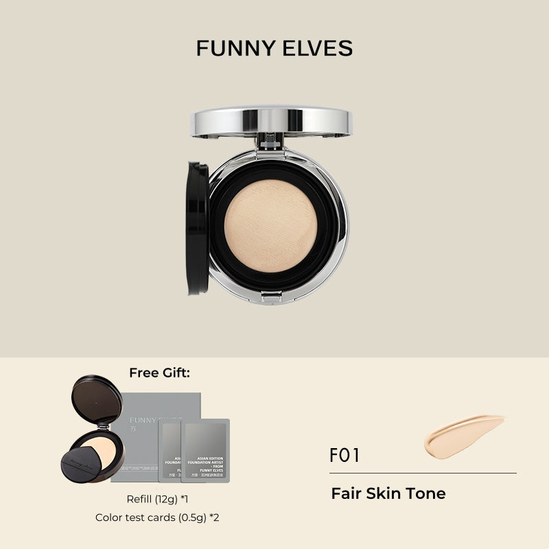 Funny Elves Long-wear Concealer Air Cushion Foundation T4830