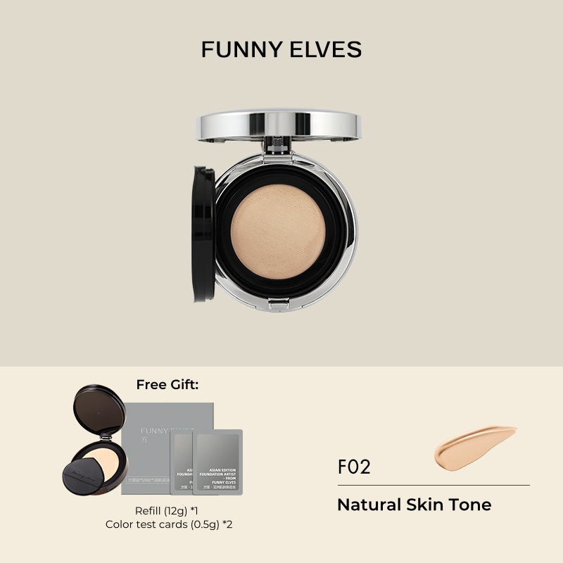 Funny Elves Long-wear Concealer Air Cushion Foundation T4830