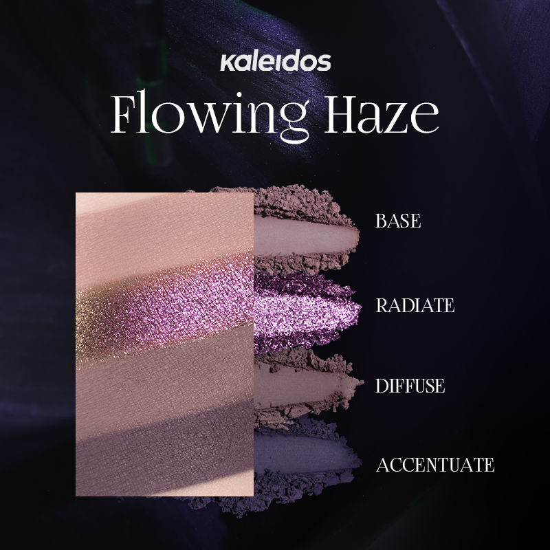 KALEIDOS Four-Color Diamond Shimmer & Matte Eyeshadow Palette T3528