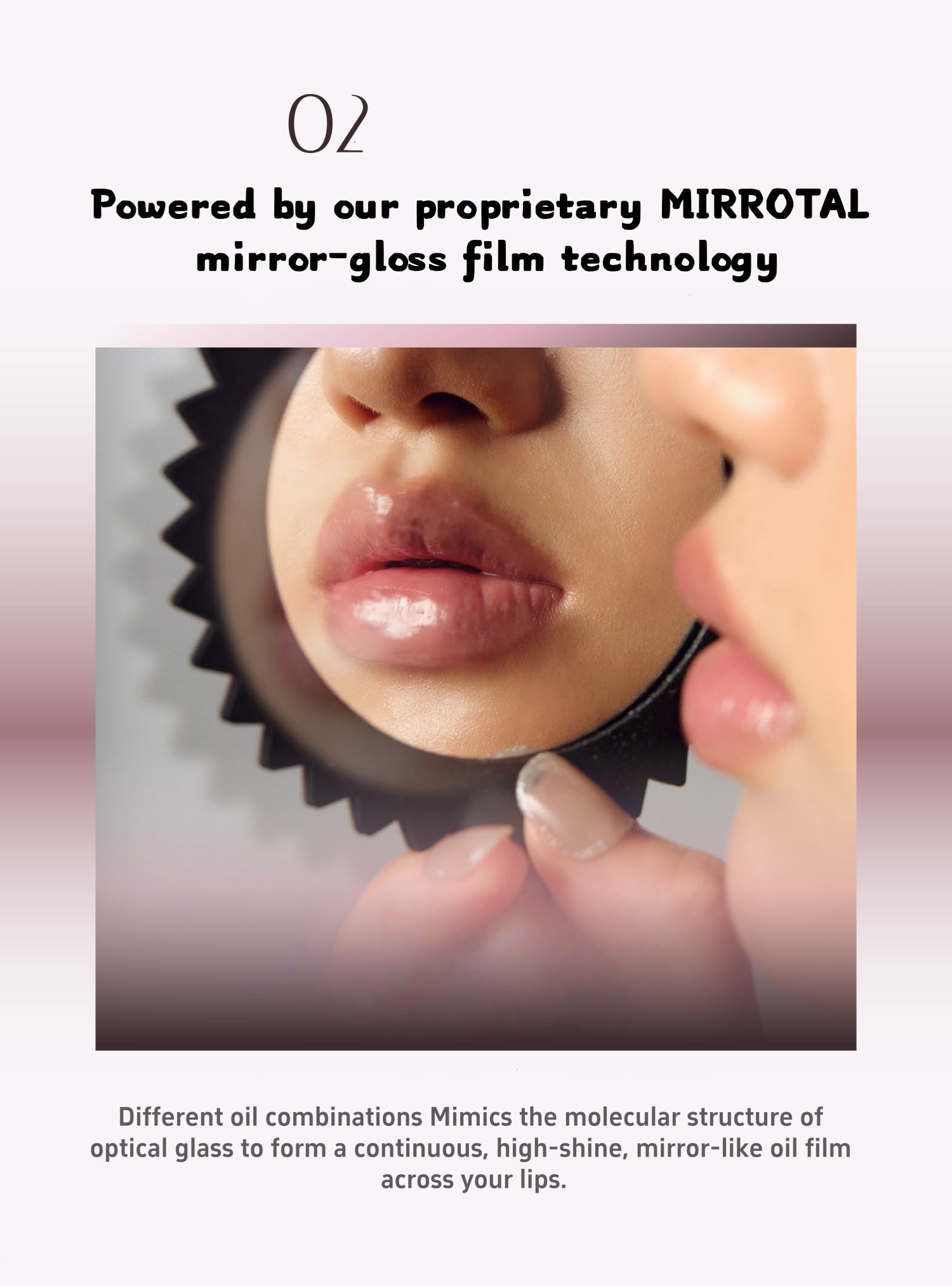 Girlcult Peach Blossom Utopia Collection Fantasy Mirror Lip Gloss T5693